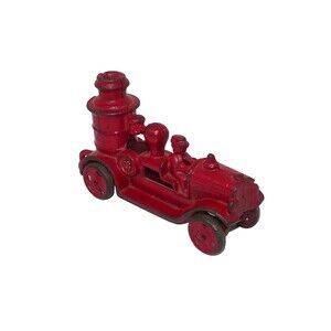 Iron Art JM 213 Cast Iron Red Fire Engine Truck Pumper